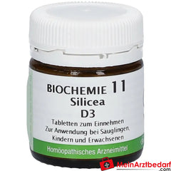 Bombastus Biochemie 11 Silicea D 3 Tabletten.