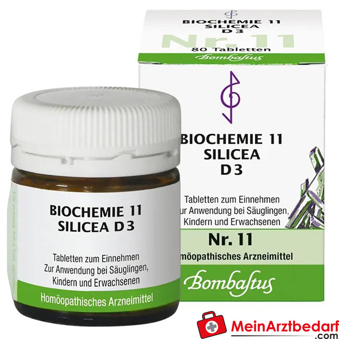 Bombastus Biochemistry 11 Silicea D 3 Compresse