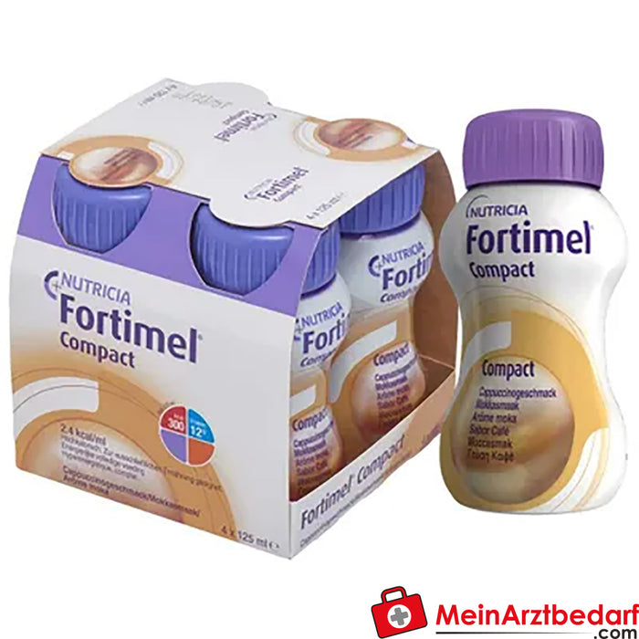 Fortimel® Compact 2.4 bebida nutricional Cappuccino, 32 unidades.