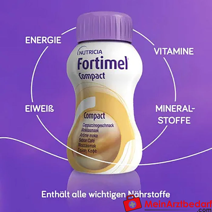 Fortimel® Compact 2.4 bebida nutricional Cappuccino, 32 unidades.