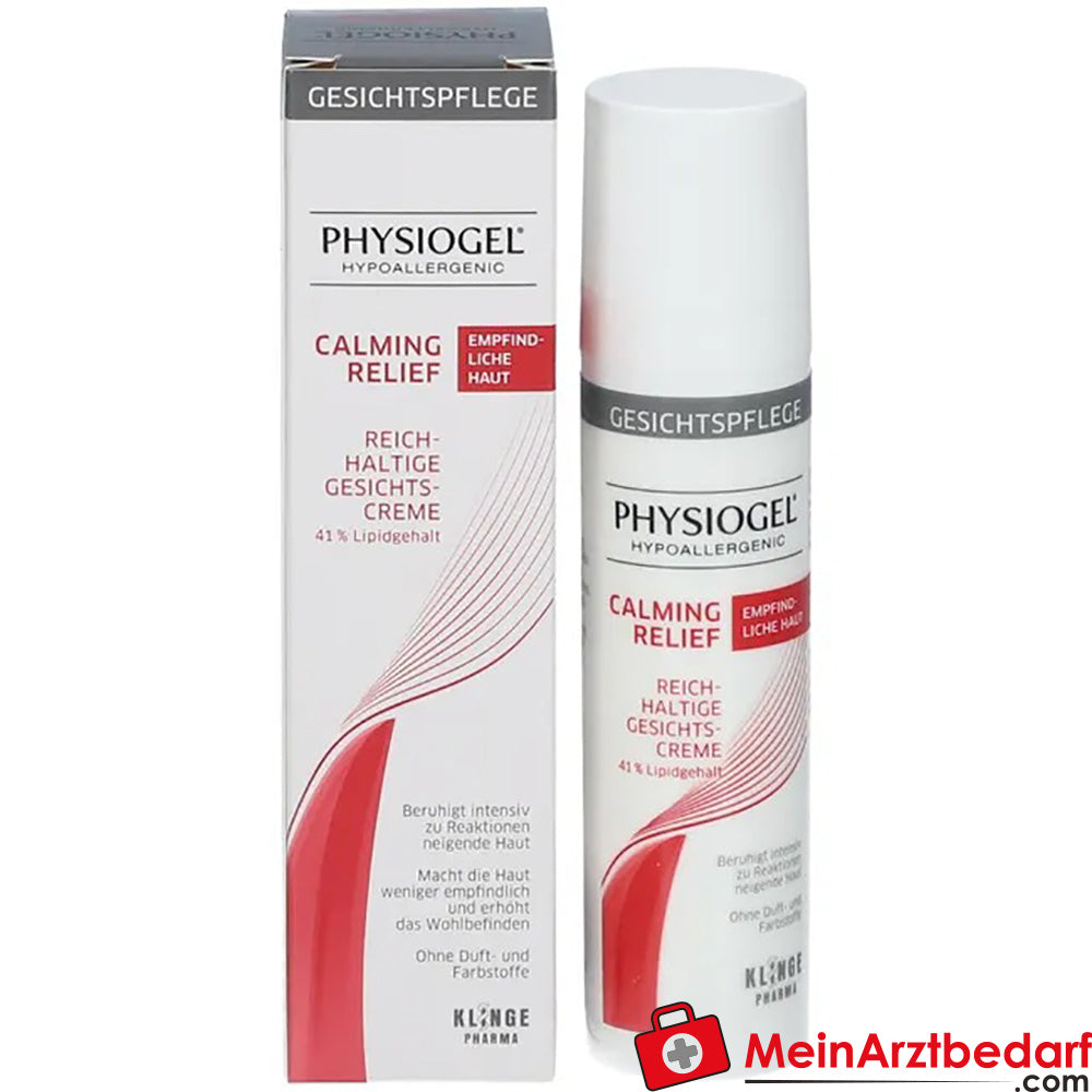 PHYSIOGEL Calming Relief - Reichhaltige Gesichtscreme, 40ml.