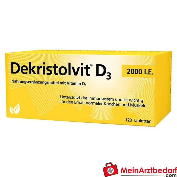 Dekristolvit D3 2000 I.U.，120 件。