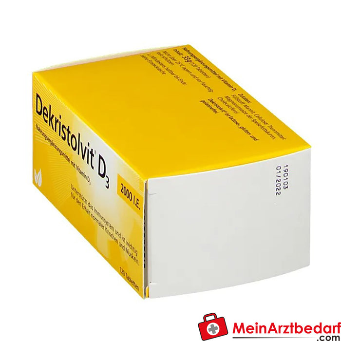 Dekristolvit D3 2000 I.E., 120 St.