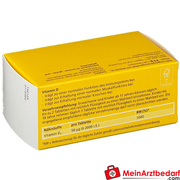 Dekristolvit D3 2000 I.U., 120 adet.