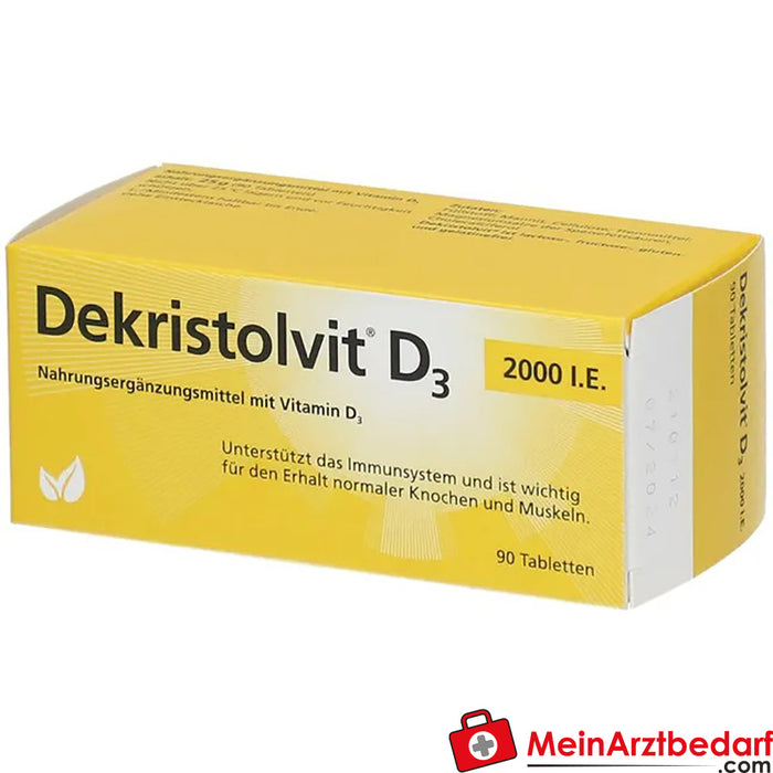 Dekristolvit D3 2000 I.E., 90 St.