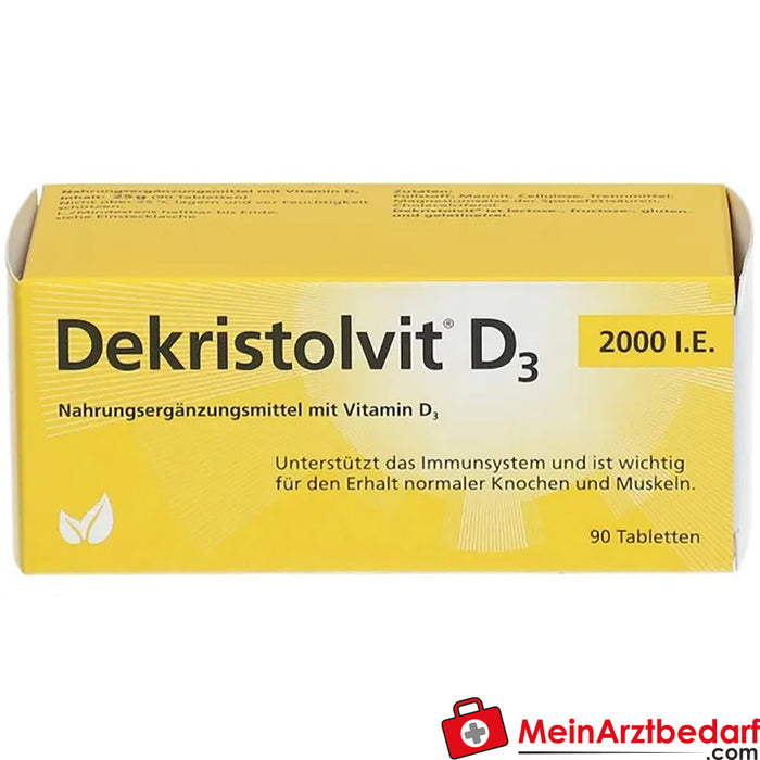 Dekristolvit D3 2000 I.E., 90 St.