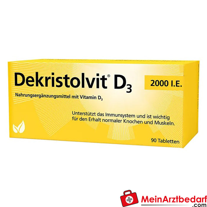 Dekristolvit D3 2000 I.U., 90 st.