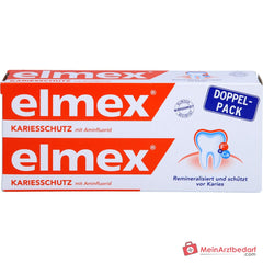 elmex Kariesschutz Aminfluorid Zahnpasta, 2x75 ml.