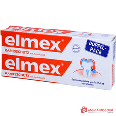 elmex Kariesschutz Aminfluorid Zahnpasta, 2x75 ml.