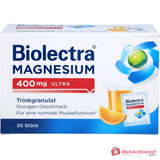 Biolectra Magnesium 400 mg ultra Trinkgranulat Orange, 20 Beutel.