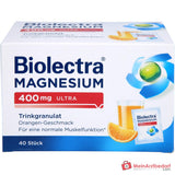 Biolectra Magnesium 400 mg ultra Trinkgranulat Orange, 40 Beutel.