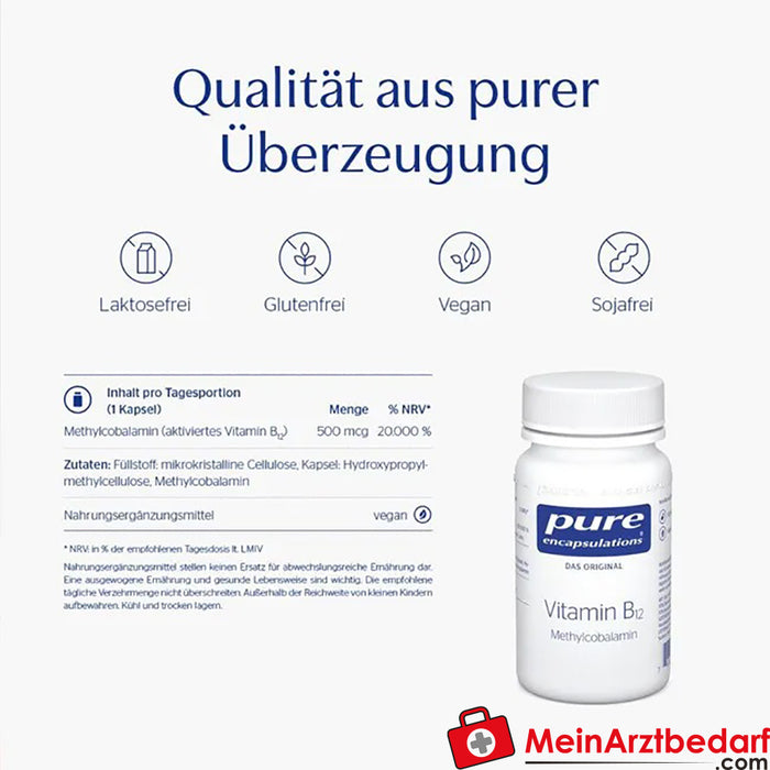 Pure Encapsulations® Vitamine B12, 90 pcs.