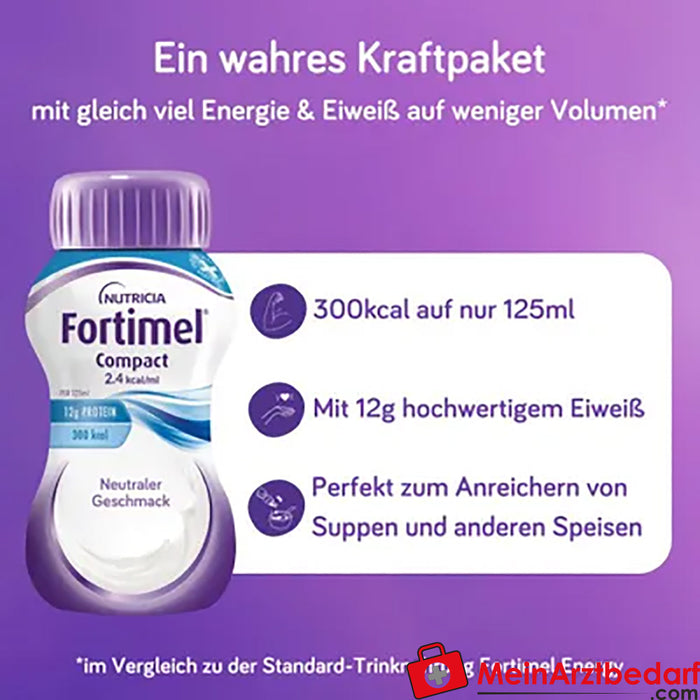 Fortimel® Compact 2.4 Bebida nutricional neutra, 32 unid.