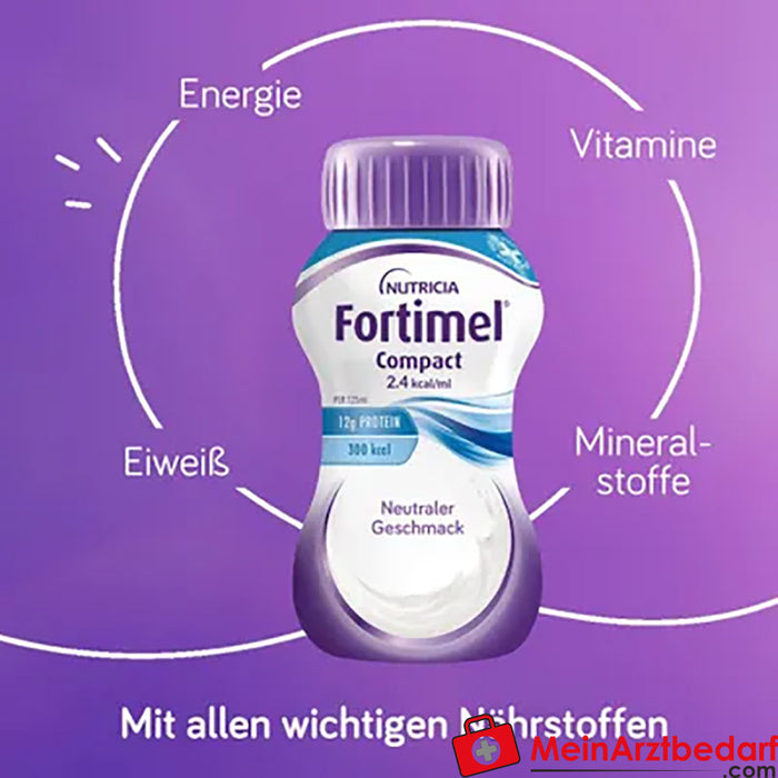 Fortimel® Compact 2.4 Bebida nutricional neutra, 32 unid.