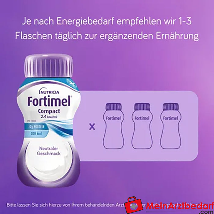 Fortimel® Compact 2.4 Bebida nutricional neutra, 32 unid.