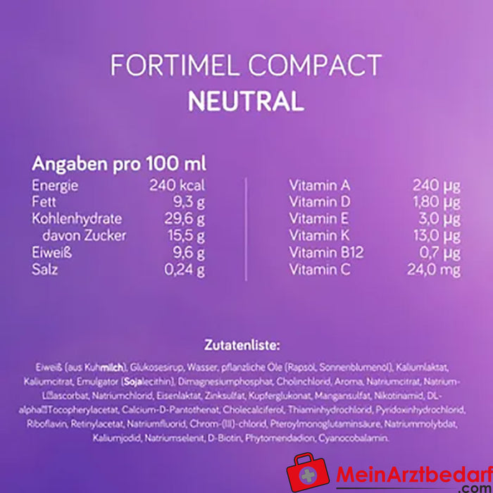 Fortimel® Compact 2.4 Neutrale voedingsdrank