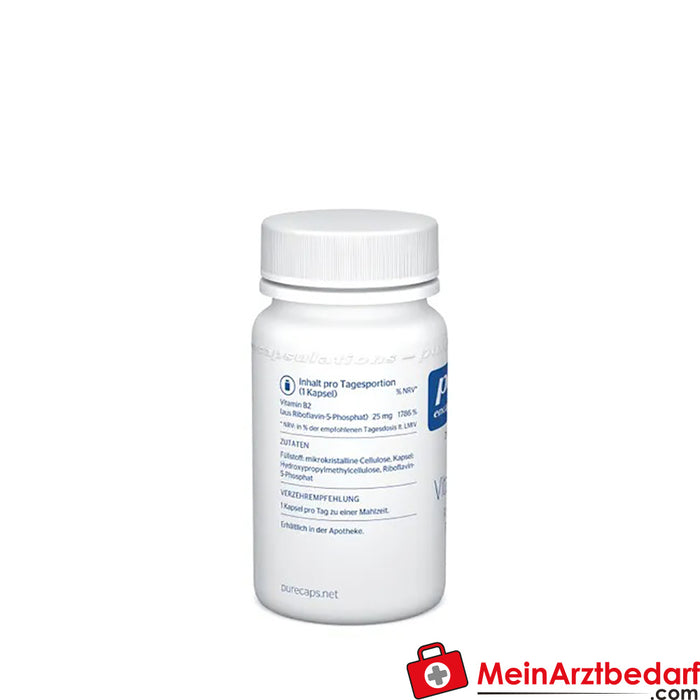 Pure Encapsulations® Vitamina B2 (riboflavina-5-fosfato), 90 unid.