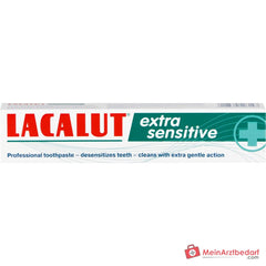 Lacalut extra sensitive Kaliumchlorid / Strontiumacetat / Aluminiumlactat / Natriumfluorid / Olaflur Zahncreme, 75 ml.