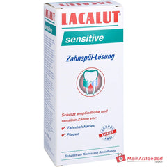 Lacalut sensitive Aminfluorid / Kaliumchlorid / Chlorhexidin Zahnspül-Lösung, 300 ml.