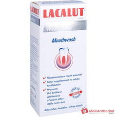 Lacalut White Natriumfluorid / Zinkchlorid / Tetrakaliumpyrophosphat Mundspül-Lösung, 300 ml.