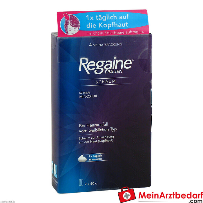 Regaine Women's Foam 50mg/g para a queda de cabelo condicional