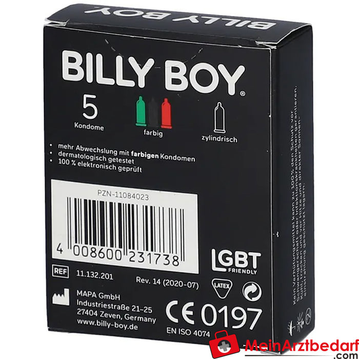 BILLY BOY Prezervatifler Renkli çeşitler