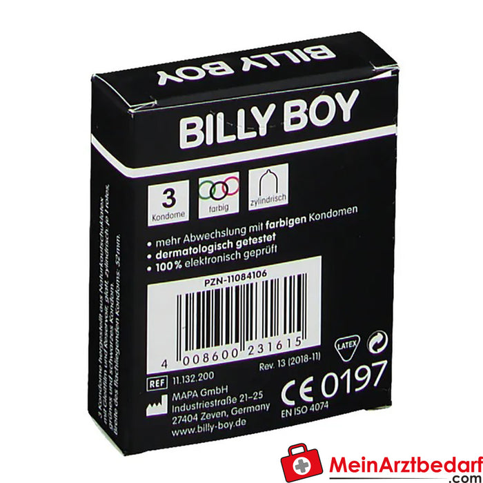 Preservativos BILLY BOY Variedade colorida