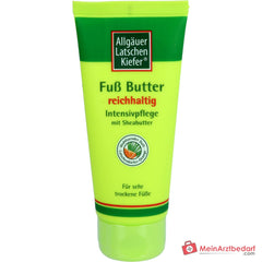 Allgäuer Latschenkiefer Fuß Butter Latschenkiefernöl / Sheabutter / Cupuaçu Butter Creme, 100 ml.
