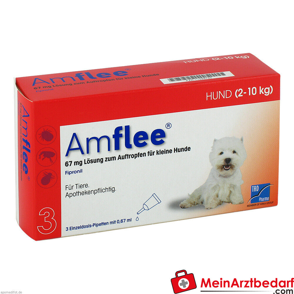 Amflee 67mg Lösung für Hunde (2-10 kg) 3 St