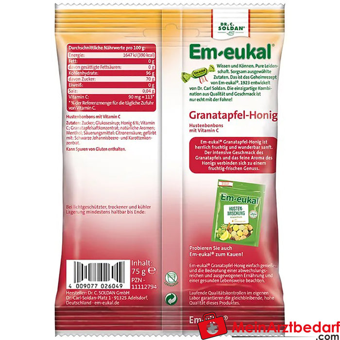 Em-eukal® 石榴蜂蜜，75 克