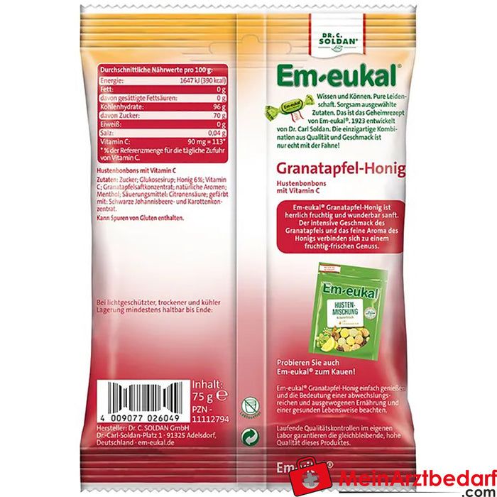 Em-eukal® Granaatappelhoning, 75g