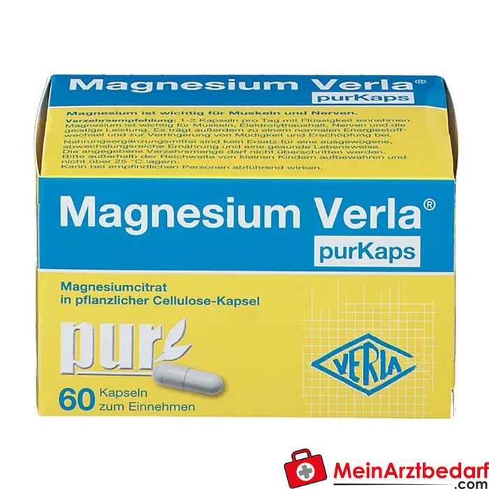 Kapsułki Magnesium Verla® purKaps, 60 kapsułek