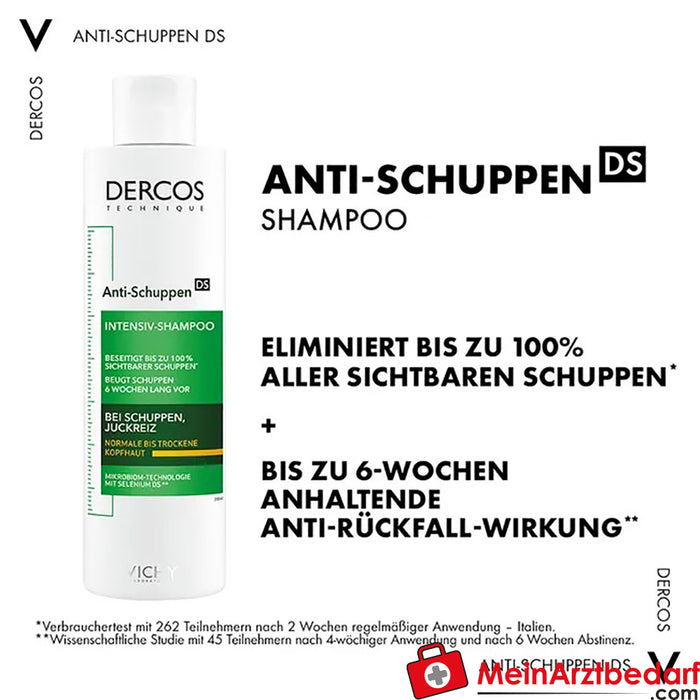 Vichy Dercos Anti-Schuppen Shampoo für normale bis trockene Kopfhaut, 200ml