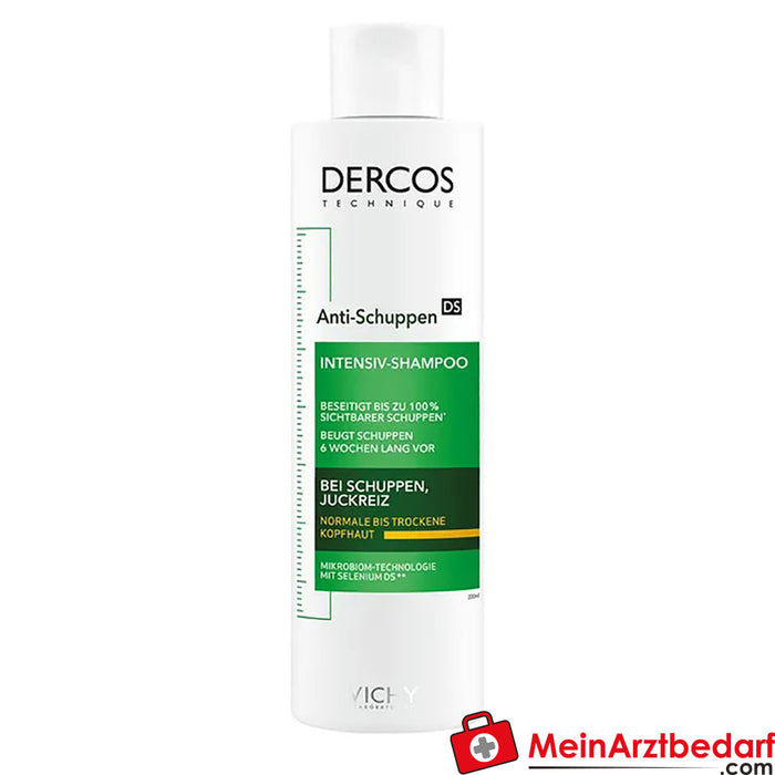 Shampooing antipelliculaire Vichy Dercos pour cuir chevelu normal à sec, 200ml