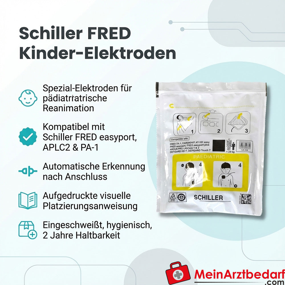 Elettrodi pediatrici Schiller FRED per easyport/PA-1, pediatrici