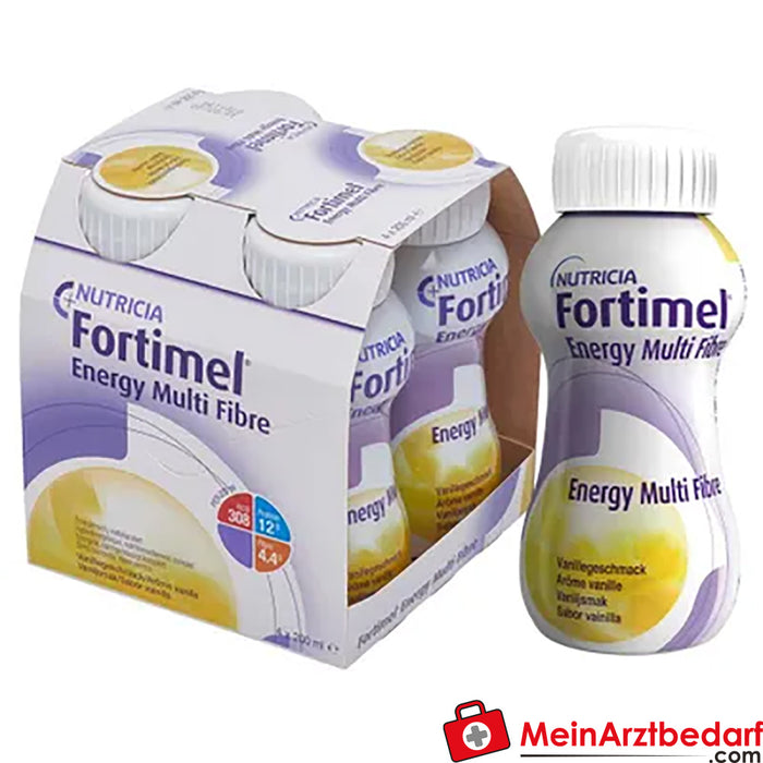 Fortimel® Energy Multi Fibre Drinking Formula Vaniglia, 32 pezzi.