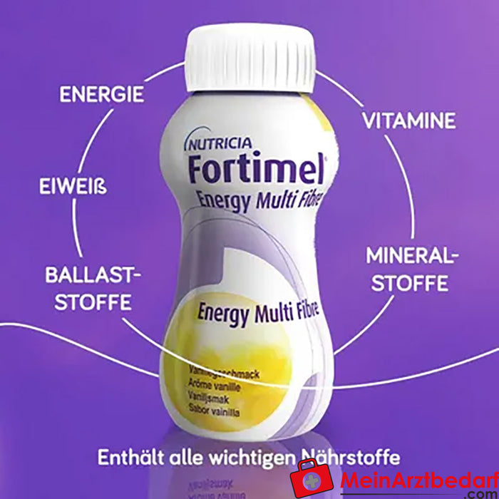 Fortimel® Energy Multi Fibre Drinking Formula Vaniglia, 32 pezzi.