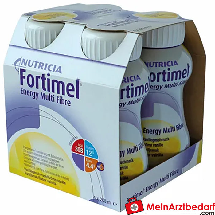Fortimel® Energy Multi Fibre alimento bebível - caixa mista com 32 garrafas