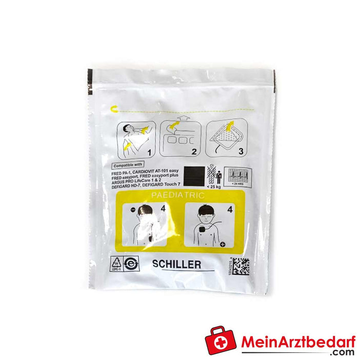 Electrodos (almohadillas) para niños para Schiller FRED easyport / APLC2 / PA-1