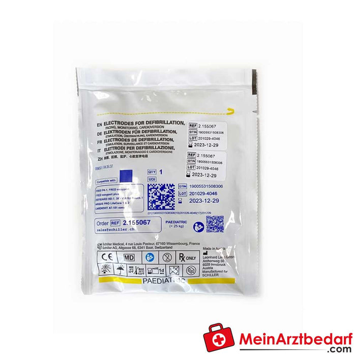 Eléctrodos infantis (almofadas) para o Schiller FRED easyport / APLC2 / PA-1