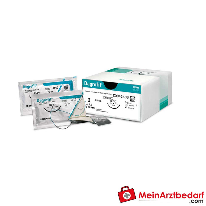 Sutures Dagrofil® B. Braun vert USP 0 - 36 pièces