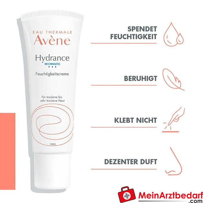 Bogaty krem nawilżający Avène Hydrance, 40 ml