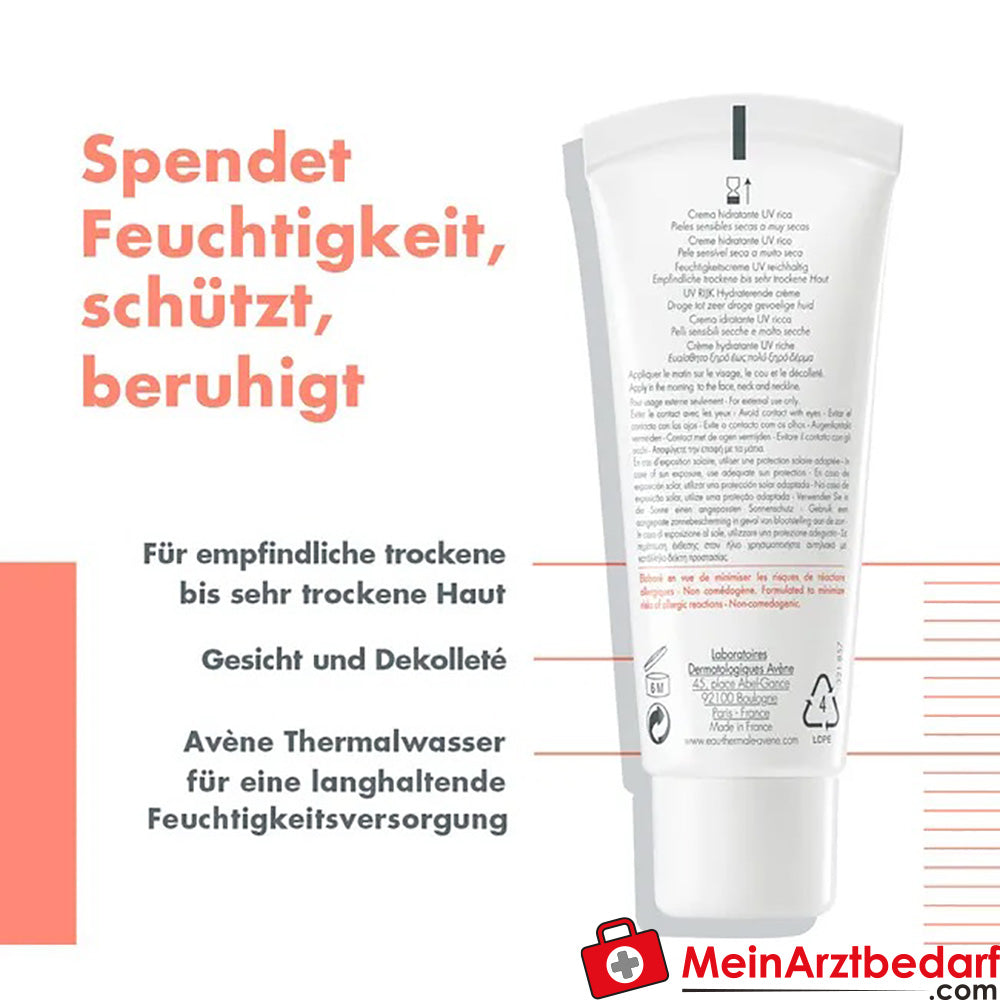 Avène Hydrance reichhaltige Feuchtigkeitscreme, 40ml.