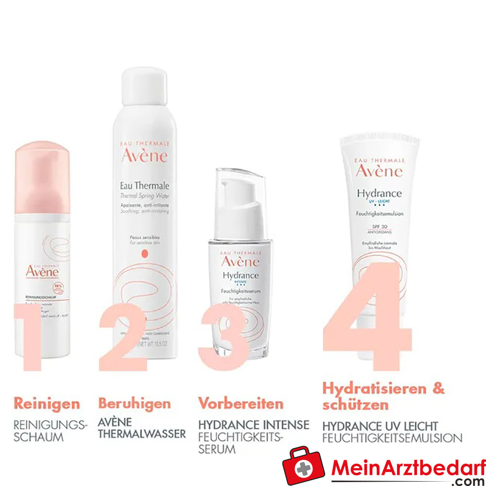 Avène Hydrance leichte UV Feuchtigkeitsemulsion bei Spannungsgefühlen und rauer Haut mit SPF 30, 40ml.