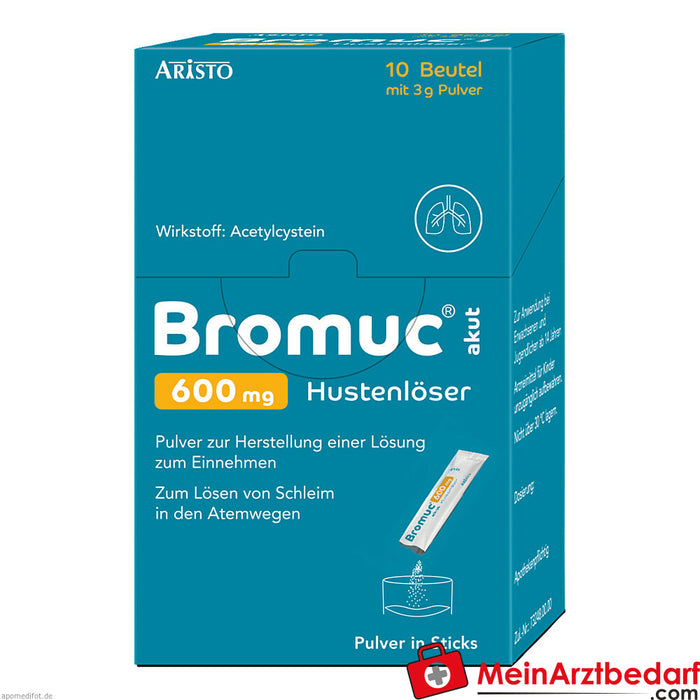 Bromuc acuto 600 mg, soppressore della tosse