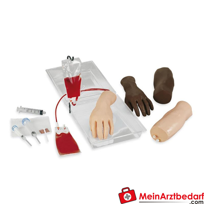 Erler Zimmer Portable injection trainer IV arm and hand
