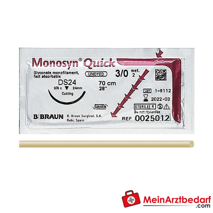 B. Braun Material de sutura Monosyn® Quick, não colorido (36 unidades)