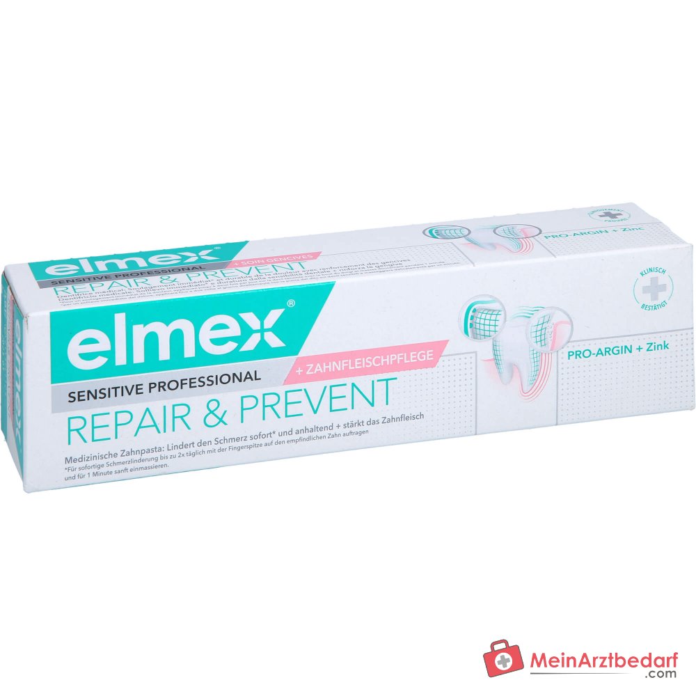elmex Sensitive Professional Repair & Prevent Arginin / Zink Zahnpasta, 75 ml.