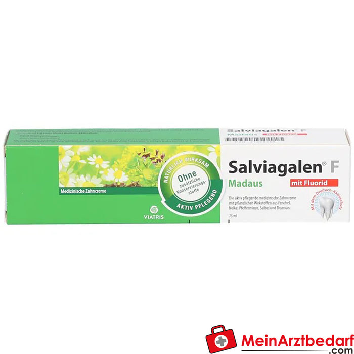 Salviagalen F Madaus - Pasta de dentes medicada com flúor