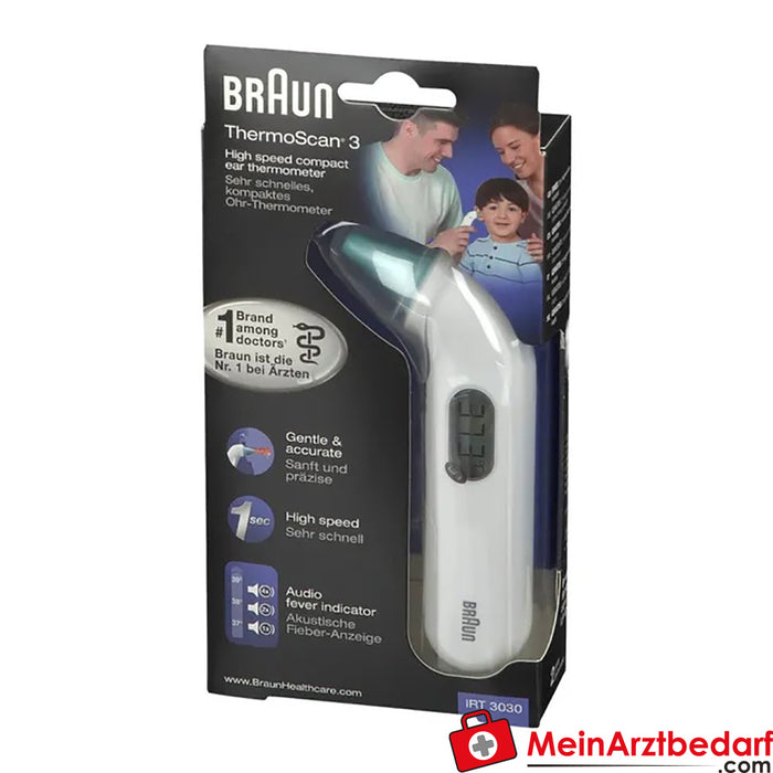 Termómetro de oído compacto Braun ThermoScan® 3, 1 ud.